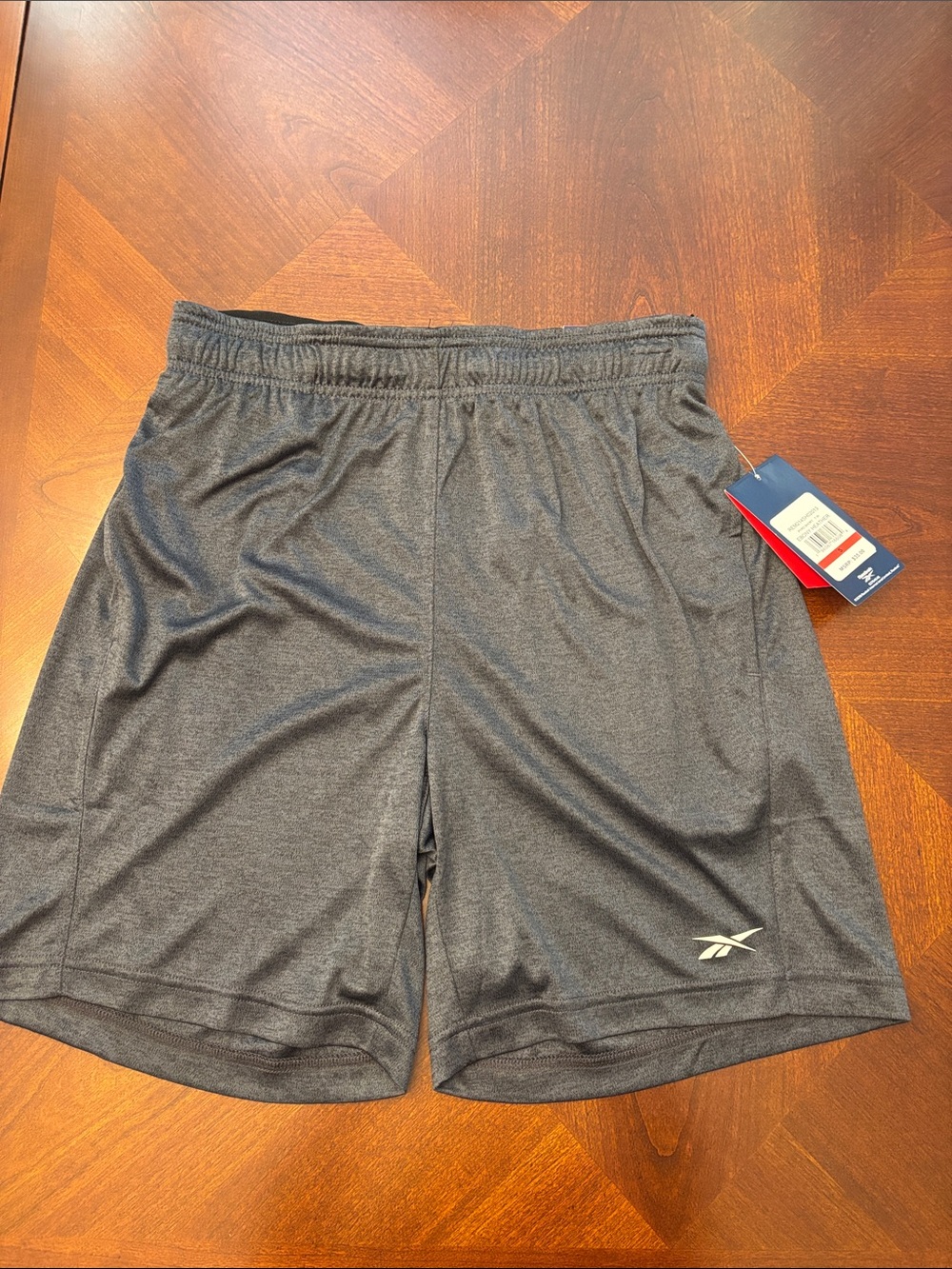 Reebok Men’s Dark Gray Athletic Shorts